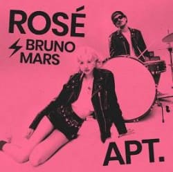 Pochette ROSÉ, Bruno Mars - APT