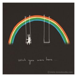 Pochette Rainbow - Wish you were here