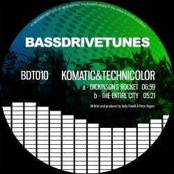 Pochette Technicolour & Komatic - The Entire City