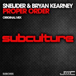 Pochette Sneijder & Bryan Kearney - Proper Order (Original Mix)