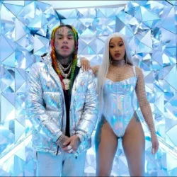 Pochette 6IX9INE & Cardi B & Lil Baby - UNTOUCHABLE