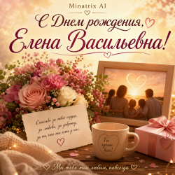 Pochette Minatrix AI - С Днем рождения, Елена Васильевна!