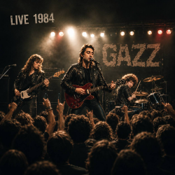 Pochette GAZZ (P.M.Rossoff/U.Lesh/Serge Kitt) - Action. LIVE 1984.