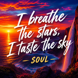 Pochette I breathe the stars, I taste the sky