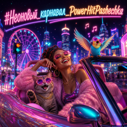 Pochette PowerHitPashechka - Неоновый карнавал