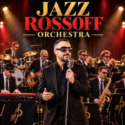 Pochette Jazz Rossoff Orchestra - Golden Visions 1981. Jazz orchestra version 2019. Remastered 2026