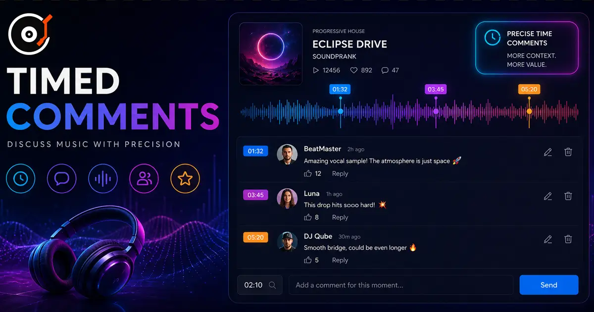 Commentez la musique par moment : nouvelle fonctionnalité sur Minatrix.FM